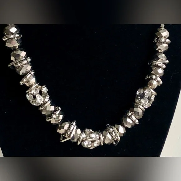 Unique Silver Tone/Bronze Necklace - Picture 4 of 13